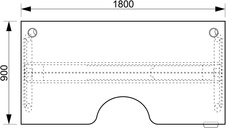 HOBIS ergo elektr.staviteľný stôl 180 cm, pamäť. ovláda. - MSE 3M 1800, čerešňa - 3