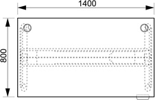 HOBIS výškovo nastaviteľný stôl 140 cm, pamäť.ovlád. - MOTION MS 2M 1400, čerešňa - 2