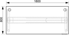 HOBIS výškovo nastaviteľný stôl 180 cm, pamäť.ovlád. - MOTION MS 3M 1800, čerešňa - 2