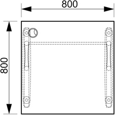 HOBIS kancelársky stôl pracovný rovný - CS 800, jelša - 1