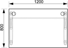 HOBIS kancelársky stôl pracovný rovný - CS 1200, jelša - 1