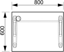 HOBIS kancelársky stôl pracovný rovný - CE 800, jelša - 1