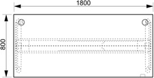 HOBIS výškovo nastaviteľný stôl MOTION MS 2 1800, stand.ovládanie, jelša - 1