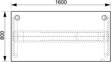 HOBIS výškovo nastaviteľný stôl MOTION MS 3 1600, stand.ovládanie, jelša - 1