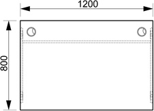 HOBIS stôl pracovný rovný - GS 1200, jelša - 1