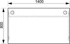 HOBIS stôl pracovný rovný - GS 1400, jelša - 1