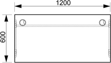 HOBIS stôl pracovný rovný - GE 1200, jelša - 1