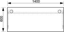 HOBIS stôl pracovný rovný - GE 1400, jelša - 1