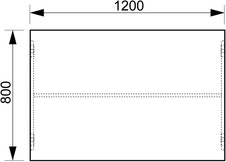 HOBIS kancelársky stôl jednací rovný - GJ 1200, orech - 1