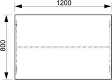 HOBIS kancelársky stôl jednací rovný - GJ 1200, jelša - 1