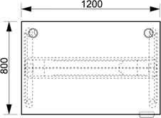 HOBIS výškovo nastaviteľný stôl 120 cm, pamäť.ovlad. - MOTION MS 2M 1200, buk - 1