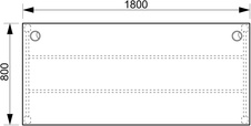 HOBIS kancelársky stôl rovný - US 1800, jelša - 3