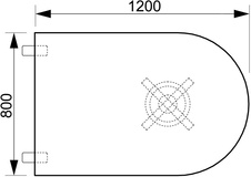HOBIS prídavný stôl jednací oblúk - CP 1200 3, dub - 1