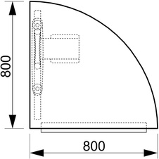 HOBIS spojovací stôl pravý - CP 901 P, čerešňa - 1