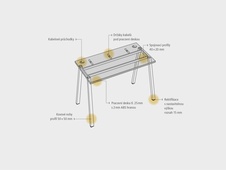 HOBIS kancelársky stôl rovný - UE A 1400, hĺbka 60 cm, buk - 3