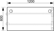 HOBIS prídavný stôl rovný - UE A 1200 R, hĺbka 60 cm, čerešňa - 5