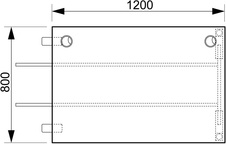 HOBIS prídavný stôl do uhla - US A 1200 RU, hĺbka 80 cm, čerešňa - 5