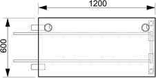 HOBIS prídavný stôl do uhla - UE A 1200 RU, hĺbka 60 cm, čerešňa - 5