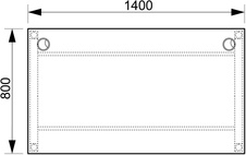 HOBIS kancelársky stôl rovný - US O 1400, šedá - 3