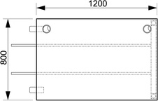 HOBIS prídavný stôl do uhla - US O 1200 RU, hĺbka 80 cm, buk - 4