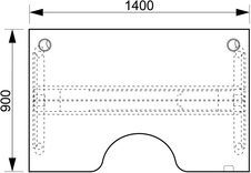 HOBIS ergo elektr.staviteľný stôl 140 cm, stand. ovláda. - MSE 2 1400, dub - 3