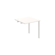 HOBIS prídavný kancelársky stôl rovný - US 800 R, biela - 2