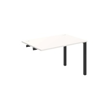 HOBIS prídavný kancelársky stôl rovný - US 1200 R, biela - 1