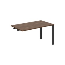 HOBIS prídavný kancelársky stôl rovný - US 1400 R, orech - 1