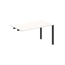 HOBIS prídavný kancelársky stôl rovný - US 1400 R, biela - 1