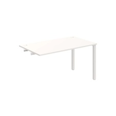 HOBIS prídavný kancelársky stôl rovný - US 1400 R, biela - 2