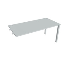 HOBIS prídavný kancelársky stôl rovný - US 1600 R, šeda