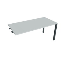 HOBIS prídavný kancelársky stôl rovný - US 1600 R, šeda - 1