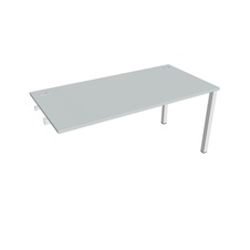 HOBIS prídavný kancelársky stôl rovný - US 1600 R, šeda - 2