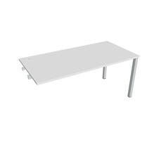 HOBIS prídavný kancelársky stôl rovný - US 1600 R, biela