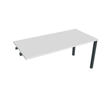 HOBIS prídavný kancelársky stôl rovný - US 1600 R, biela - 1