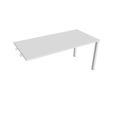 HOBIS prídavný kancelársky stôl rovný - US 1600 R, biela - 2