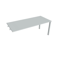 HOBIS prídavný kancelársky stôl rovný - US 1800 R, šeda