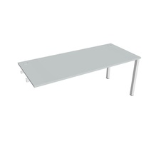 HOBIS prídavný kancelársky stôl rovný - US 1800 R, šeda - 2