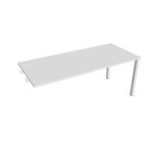 HOBIS prídavný kancelársky stôl rovný - US 1800 R, biela - 2