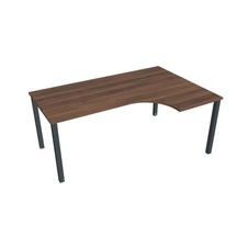 HOBIS kancelársky stôl tvarový, ergo ľavý - UE 1800 60 L, orech - 1