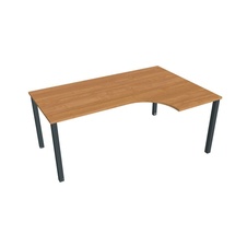 HOBIS kancelársky stôl tvarový, ergo ľavý - UE 1800 60 L, jelša - 1