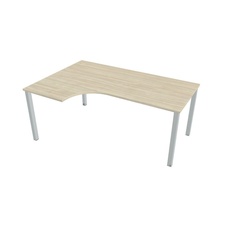 HOBIS kancelársky stôl tvarový, ergo pravý - UE 1800 60 P, agát