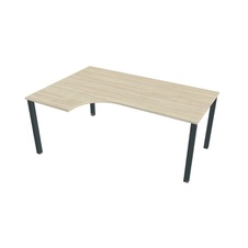 HOBIS kancelársky stôl tvarový, ergo pravý - UE 1800 60 P, agát - 1