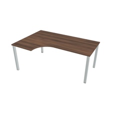 HOBIS kancelársky stôl tvarový, ergo pravý - UE 1800 60 P, orech
