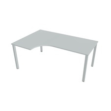 HOBIS kancelársky stôl tvarový, ergo pravý - UE 1800 60 P, šeda