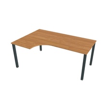 HOBIS kancelársky stôl tvarový, ergo pravý - UE 1800 60 P, jelša - 1