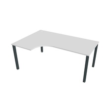 HOBIS kancelársky stôl tvarový, ergo pravý - UE 1800 60 P, biela - 1