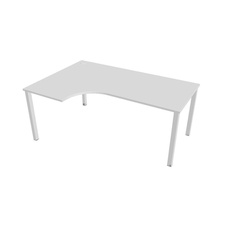 HOBIS kancelársky stôl tvarový, ergo pravý - UE 1800 60 P, biela - 2