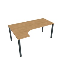 HOBIS kancelársky stôl, ergo pravý - UE 1800 P, dub - 1