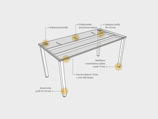 HOBIS kancelársky stôl zdvojený - USD 1200, čerešňa - 4